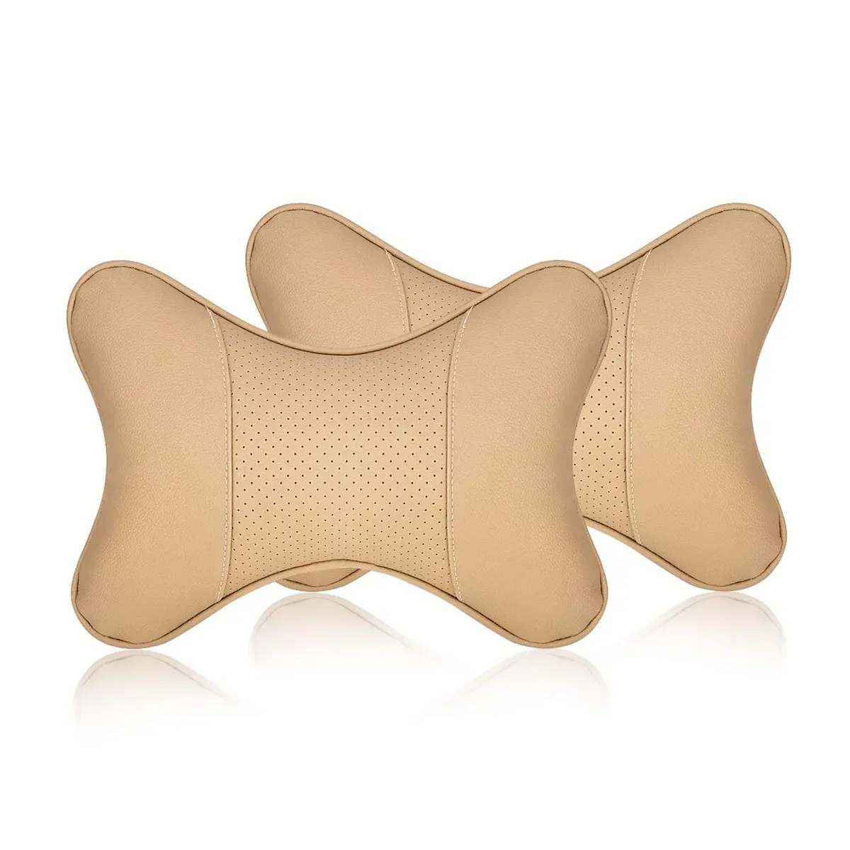 Pu Leather Neck Pillow (2 Pcs) 1