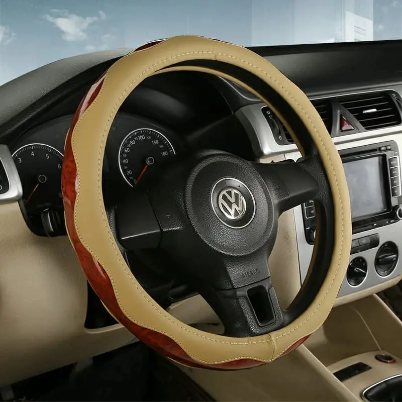 Pu Leather Steering Wheel Covers L003 (Large) 1