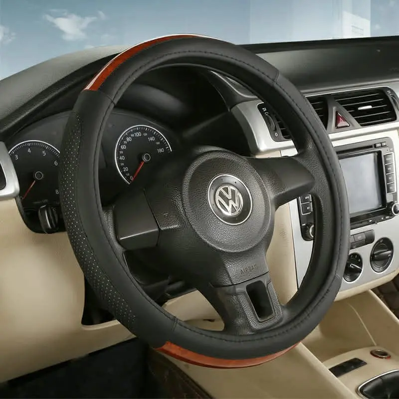 Pu Leather Steering Wheel Covers L004 (Large) 1