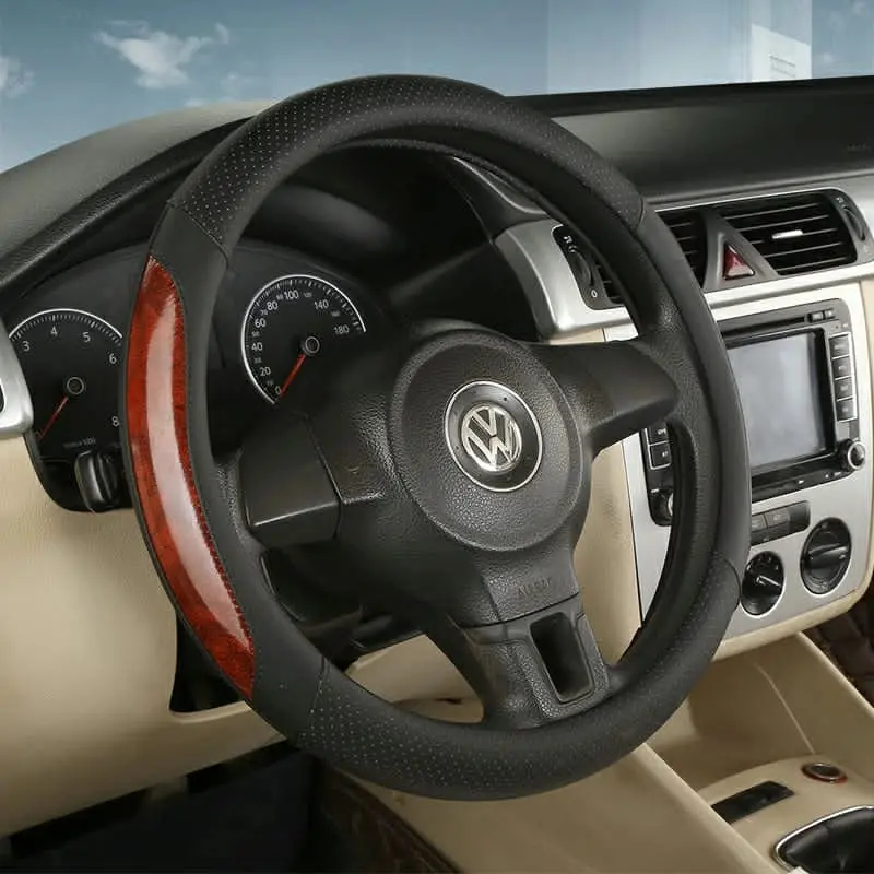 Pu Leather Steering Wheel Covers L006 (Large) 1