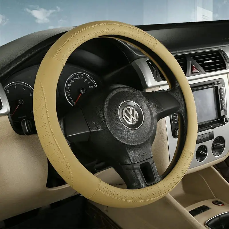 Pu Leather Steering Wheel Covers M004 (Medium) 1
