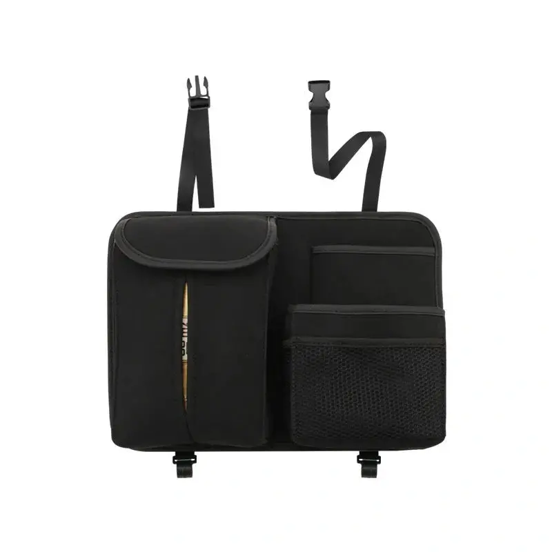 Pu Suede Leather Car Back Seat Organiser 1