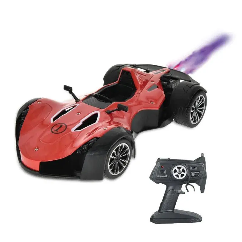 Playzu Sports Remote Control Die Cast With Mist Spray Racing Car – Red 1