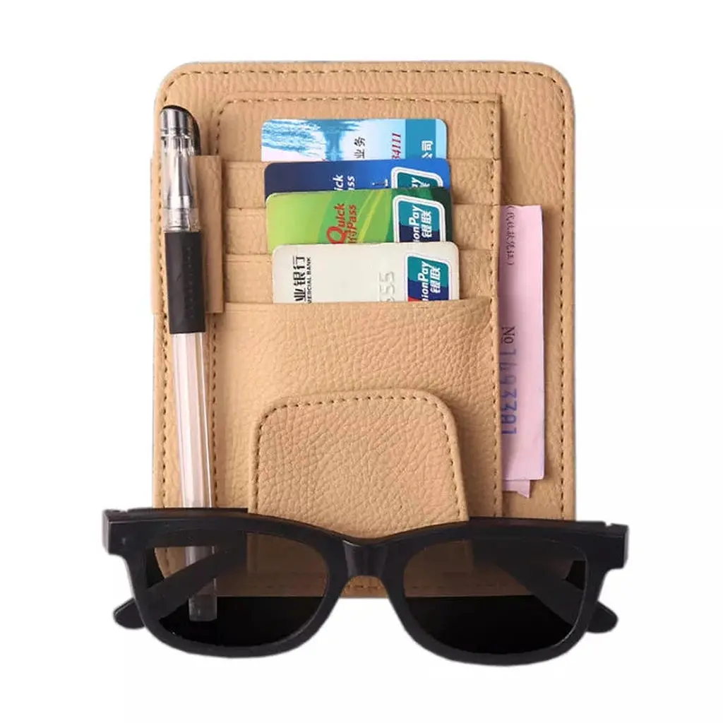 Pu Leather Sun Visor Organiser 1