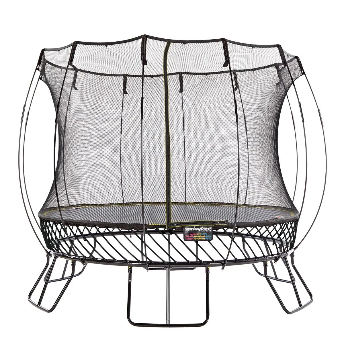 Springfree Compact Round Trampoline With Enclosure - Outdoor Trampoline Activity Toy 1