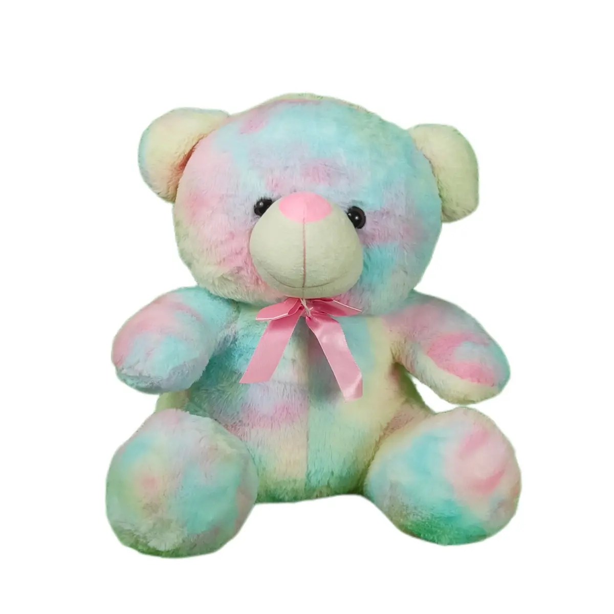 Play Hour Rainbow Bear Plush Soft Toy For Ages 3 Years And Up, 40Cm 1