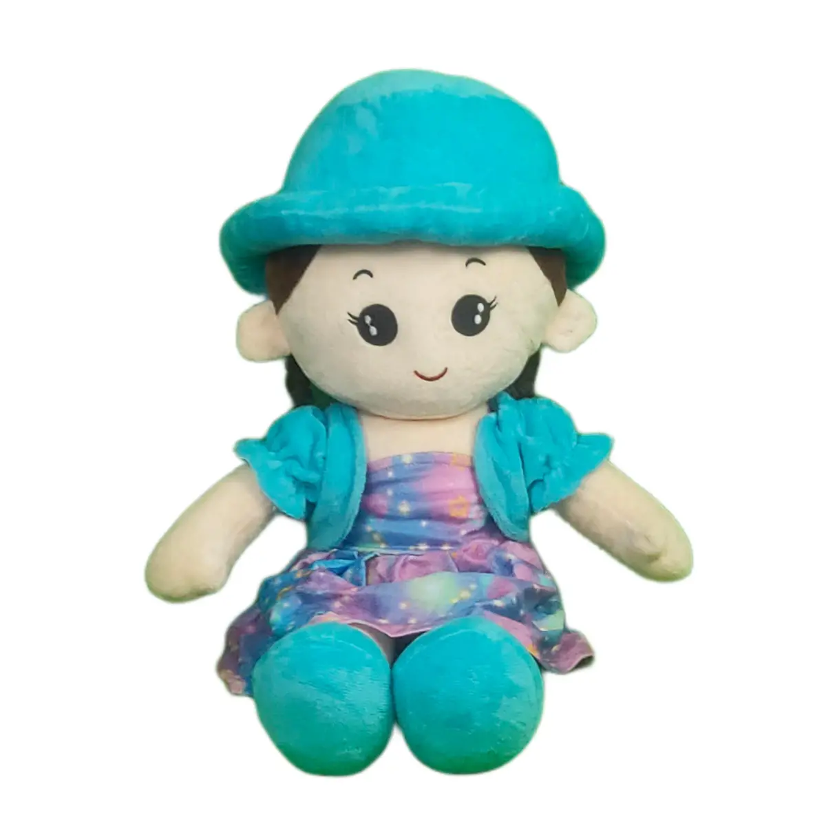 Play Hour Rag Doll Plush Soft Toy Wearing Sky Cap For Ages 3 Years And Up, 60Cm 1