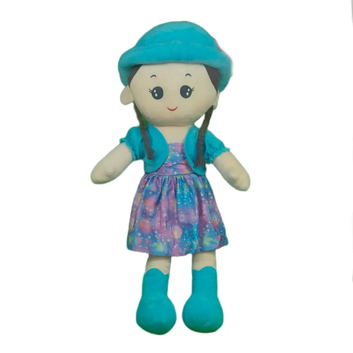 Play Hour Rag Doll Plush Soft Toy Wearing Sky Cap For Ages 3 Years And Up, 90Cm 1