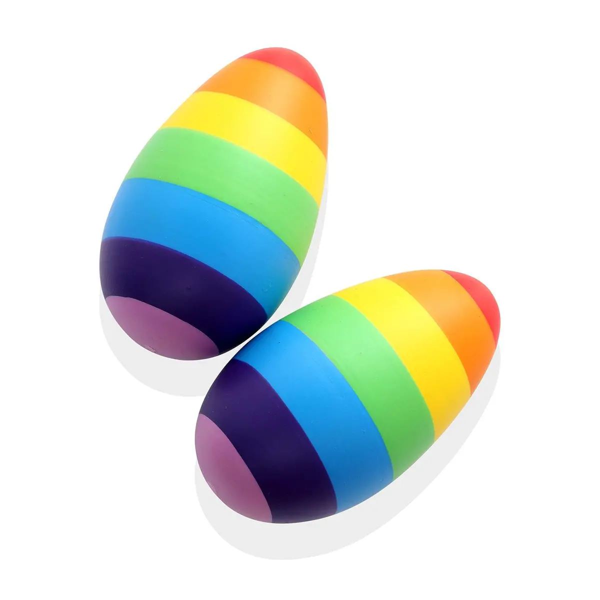 Nesta Toys Rainbow Wooden Egg Shaker - Rattle Toy For New Born Babies & Toddlers 1