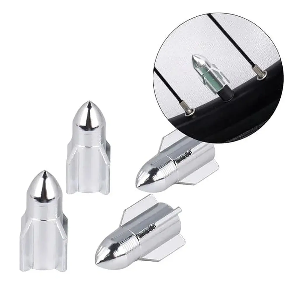 Rocket Tire Valve Caps (4Pcs) 1