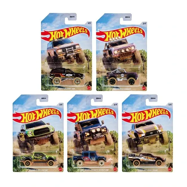 Hot Wheels Desert Rally Racing Series Premium Die Cast Car Assortment Including 5 Collectible Cars For Collection 1