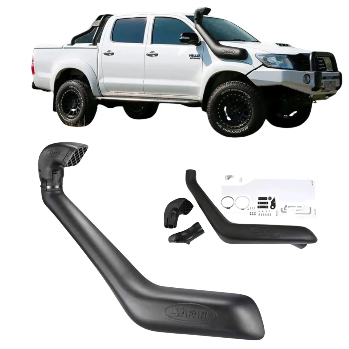Safari Snorkel For Hilux N70 3.0L Diesel 1Kd-Ftv (10/2011 - 06/2015) 1