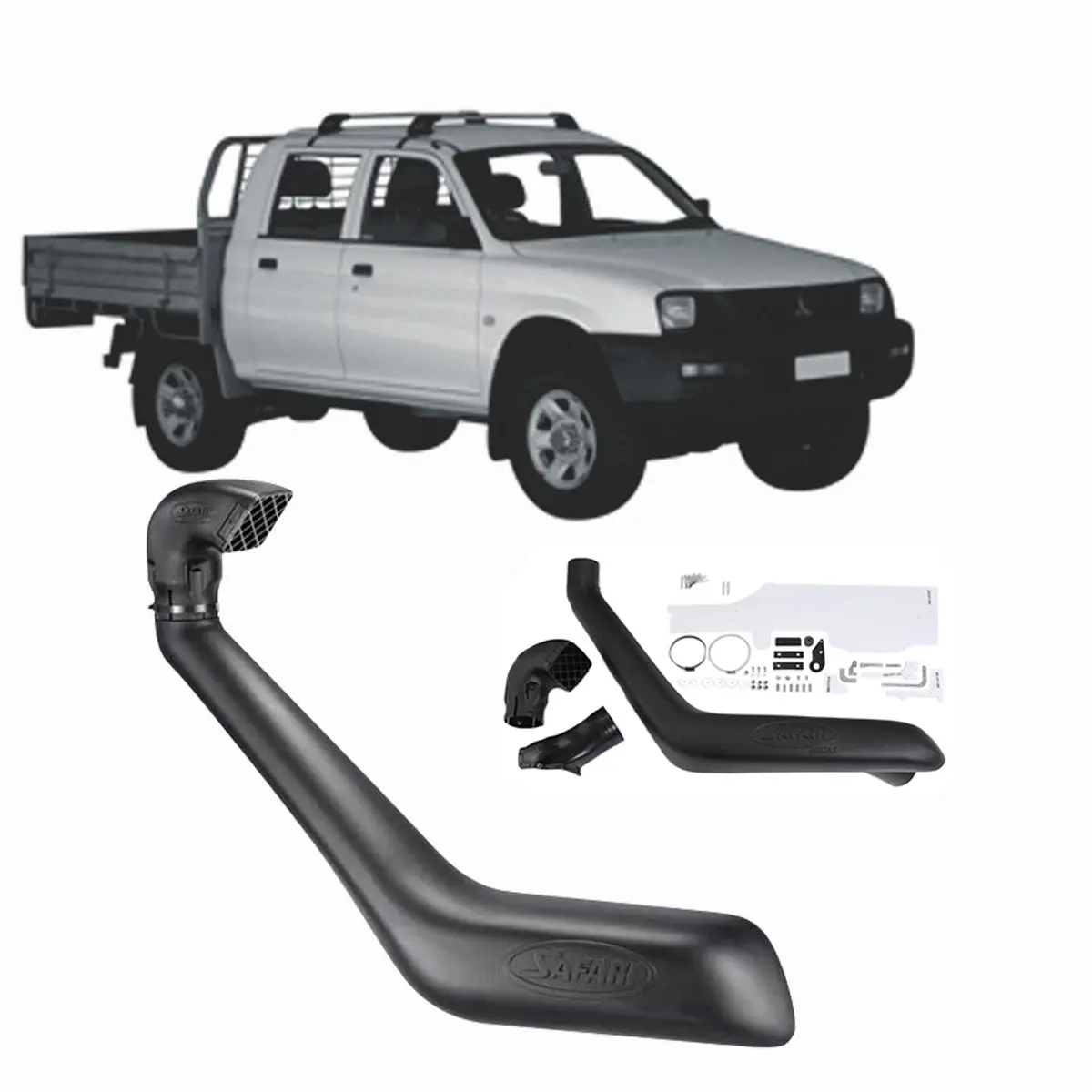 Safari Snorkel For Mitsubishi Triton (06/1996 - 06/2006) 1
