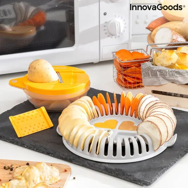 "Chipit" Microwave Chips Set With Recipes - Make Chips Easily! 1