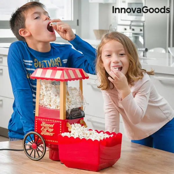 "Sweet &Amp; Pop Times" Popcorn Machine - Decorative Fairground Wagon 1