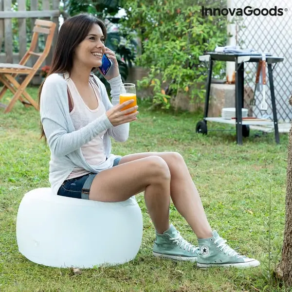 Stool "Pulight" With Led Lighting - Inflatable &Amp; Floatable 1