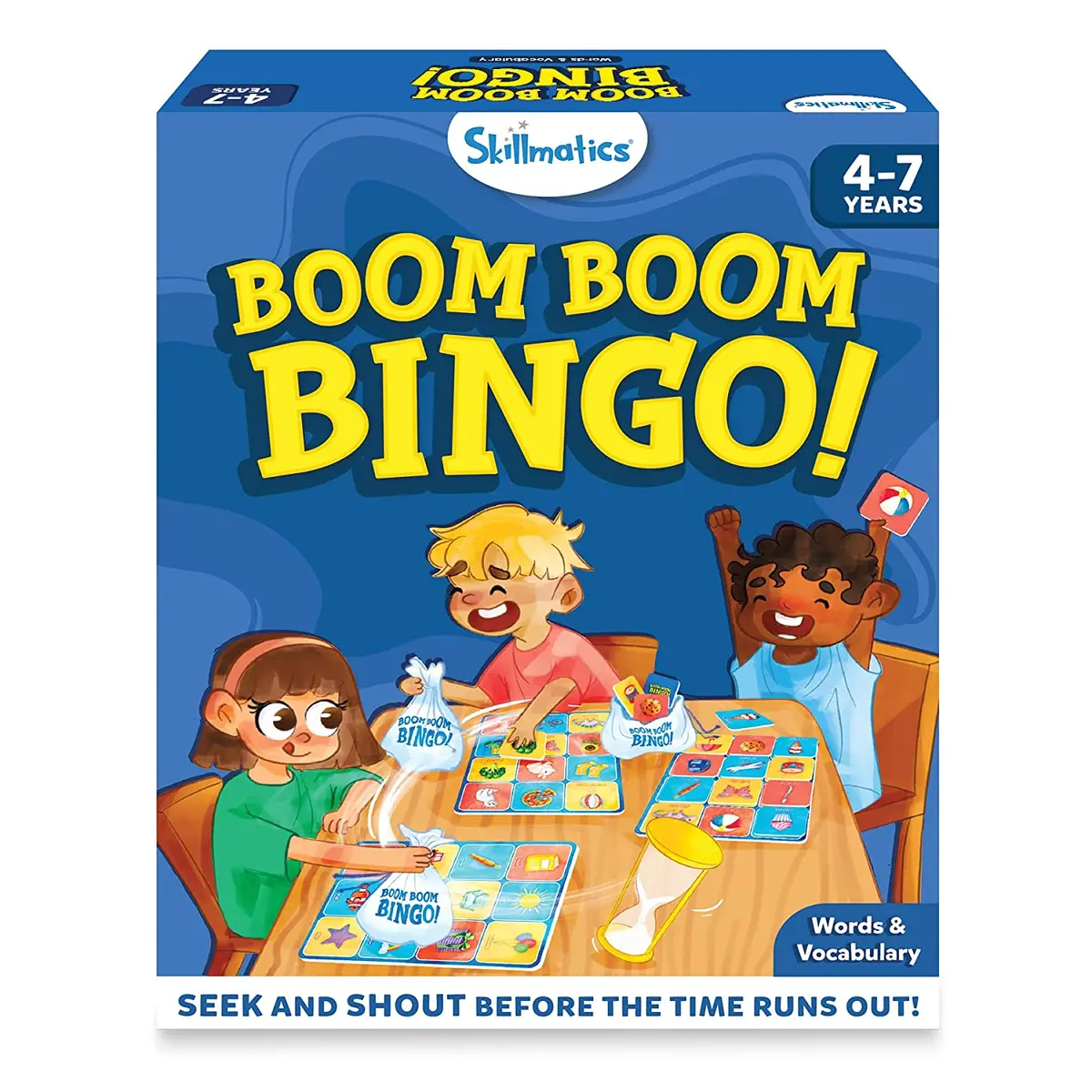 Skillmatics Boom Boom Bingo! Words & Vocabulary - Board Game For Ages 4-7 Years 1