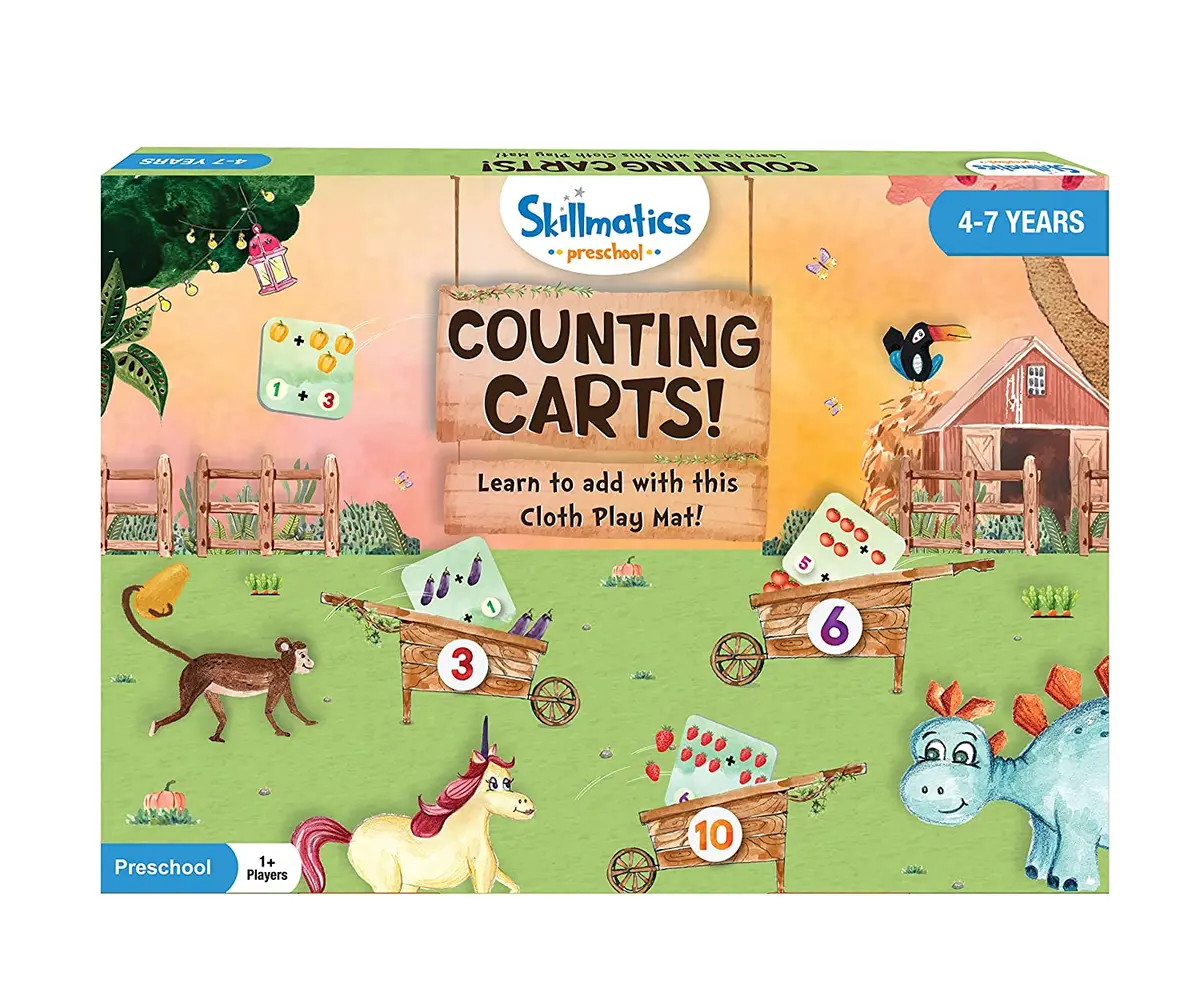 Skillmatics Preschool : Counting Carts - Educational Game For Kids Ages 4-7 Years 1
