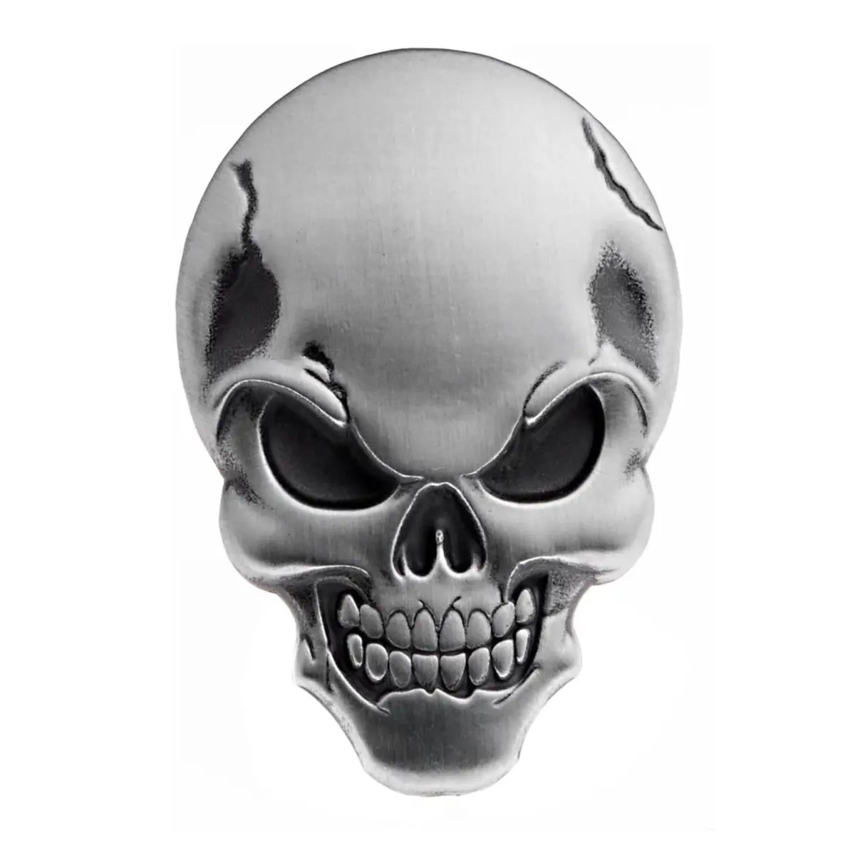 Skull 3D Badge Sticker 1