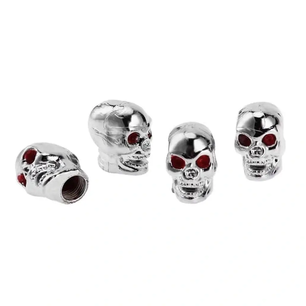 Skull Tire Valve Caps (4 Pcs) 1