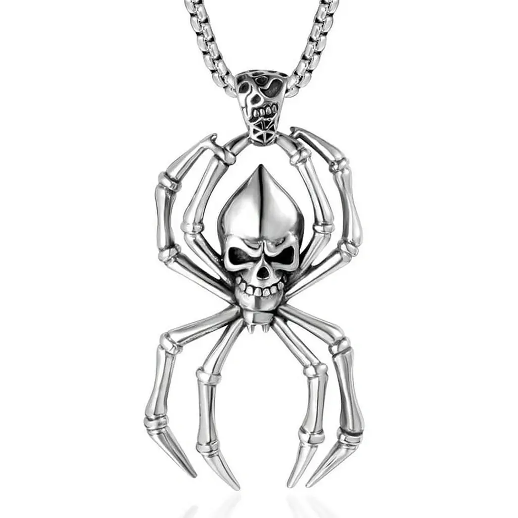 Spider Skull Pendant 1