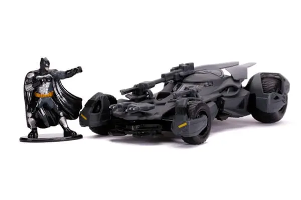Figure Dc Set "Batman - Justice League - Batmobile" - Metals Die Cast Series 1