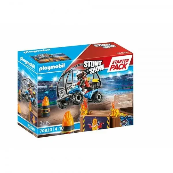 Playmobil®Stunt Show "Quad With Fire Ramp" (32 Parts) - Starter Pack 1