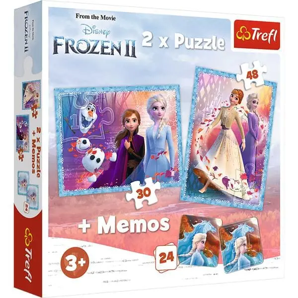 Puzzle Frozen "The Ice Queen Ii" (2 Pieces) Plus Memory Game 1