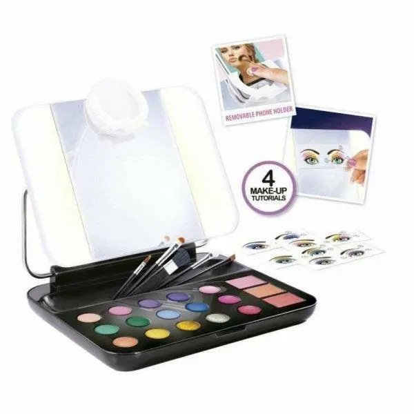 Make-Up Brush Set "Miset" Made Of Wood With Transport Bag - Elegant Make-Up 1