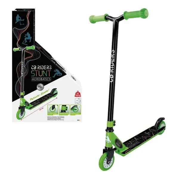 Scooter Roller "Cb Riders Stunt Acrobatics" (Black/Green) For Tricks 1