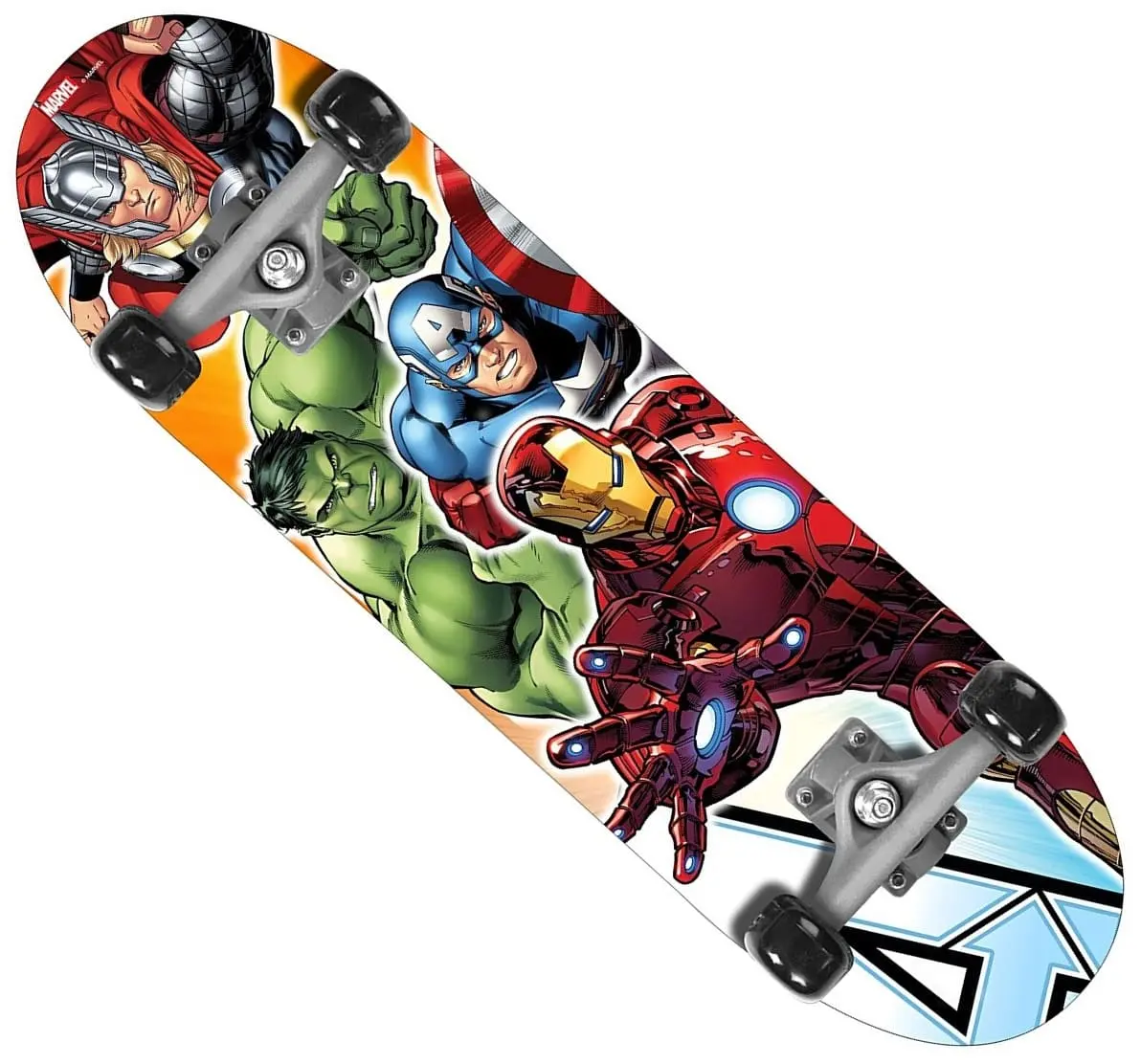 Skateboard "Avengers" With 28 Inch Deck By Stamp - Heroic Fun For Children 1