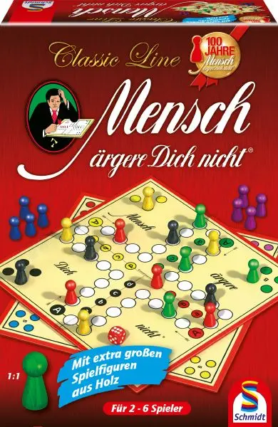 Spiel "Mensch Ärgere Dich Nicht" Classic Line - Extra Große Figuren! 1