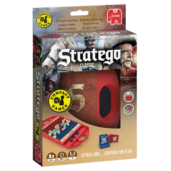 Game "Stratego Compact Game" By Jumbo - Classic Board Game For On The Go 1