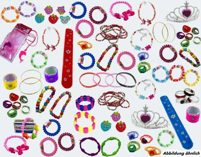 Small Toys "Jewelry" (50 Pieces) - Great Bracelets, Rings &Amp; Chains 1