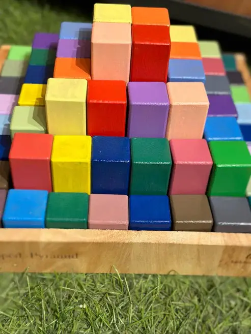 Kiddies Kingdom Stepped Pyramid Wooden Blocks For Beginners 1