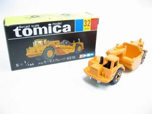 Vintage Tomica 32 - Komatsu Motor Scraper Ws16 Made In Japan (Piu20) 1