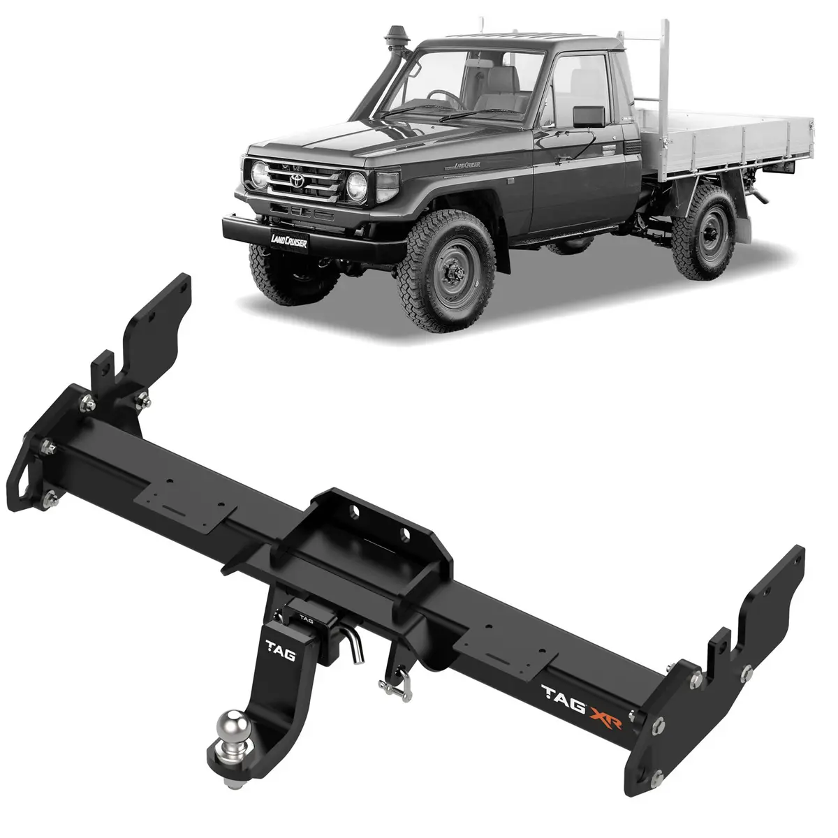 Tag 4X4 Recovery Towbar For Toyota Landcruiser (10/1990 - 07/2012) 1