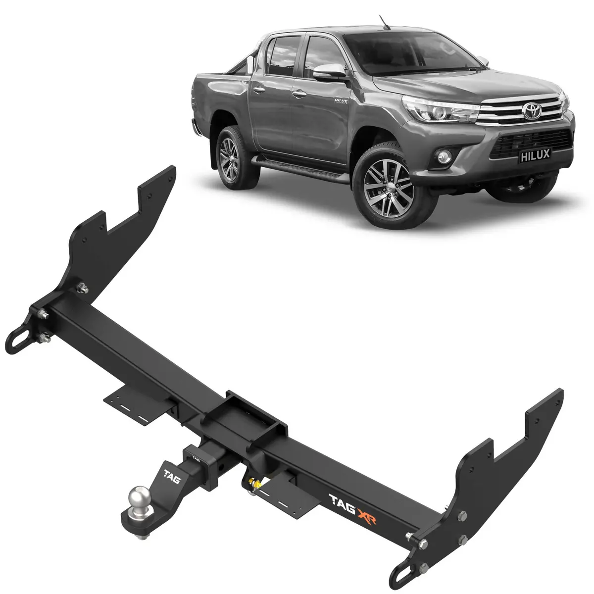 Tag 4X4 Recovery Towbar For Toyota Hilux Styleside (10/2015 - On) 1