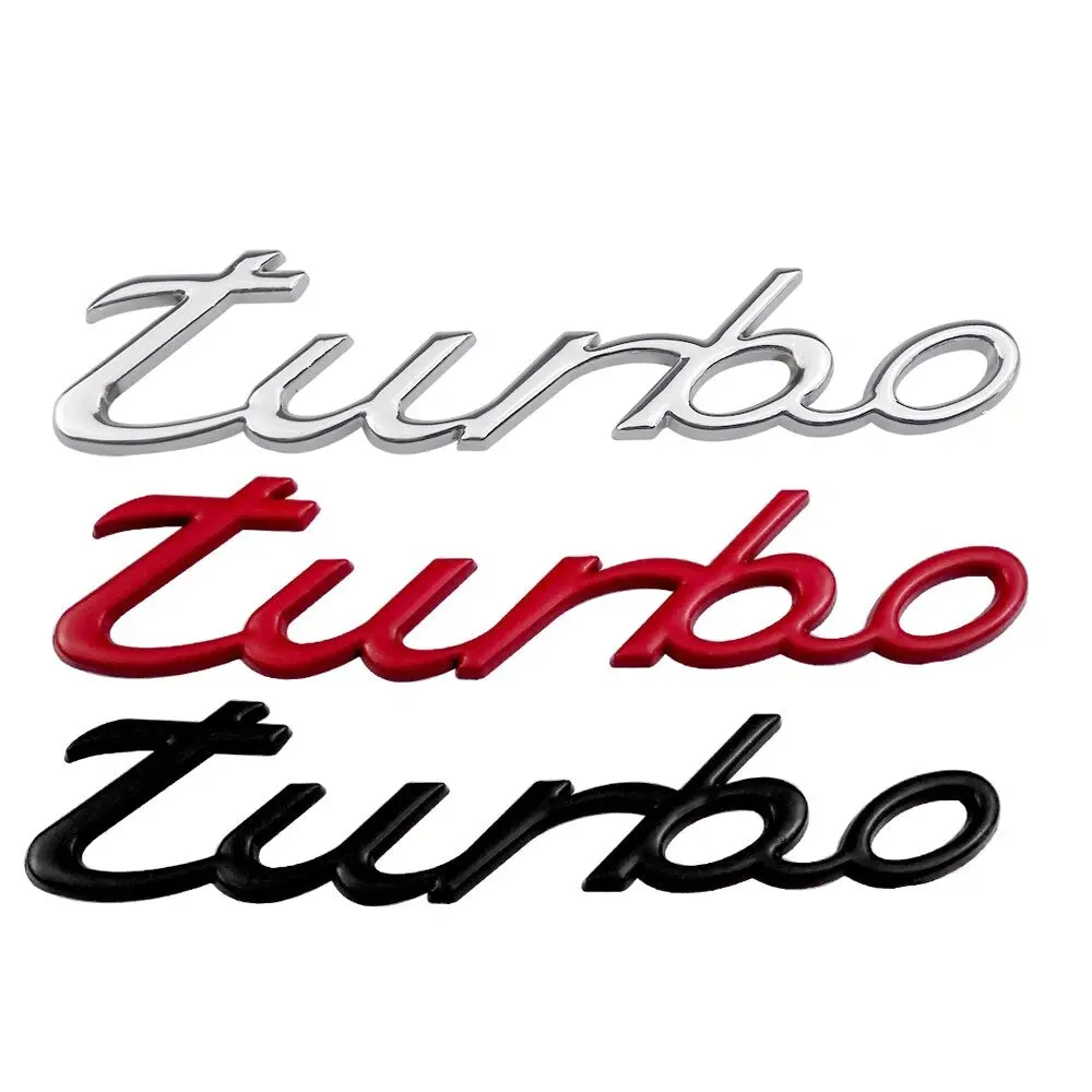 Turbo 3D Badge Sticker 1