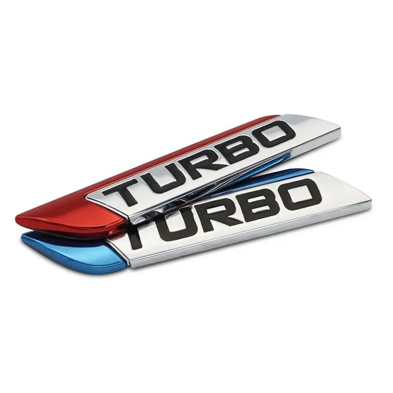 Turbo Car Fender Badge Sticker (Set Of 2) 1