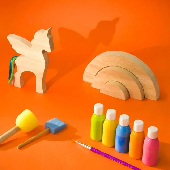 Kiddies Kingdom Wooden Unicorn Diy Kit For Ages 2 And Up 1