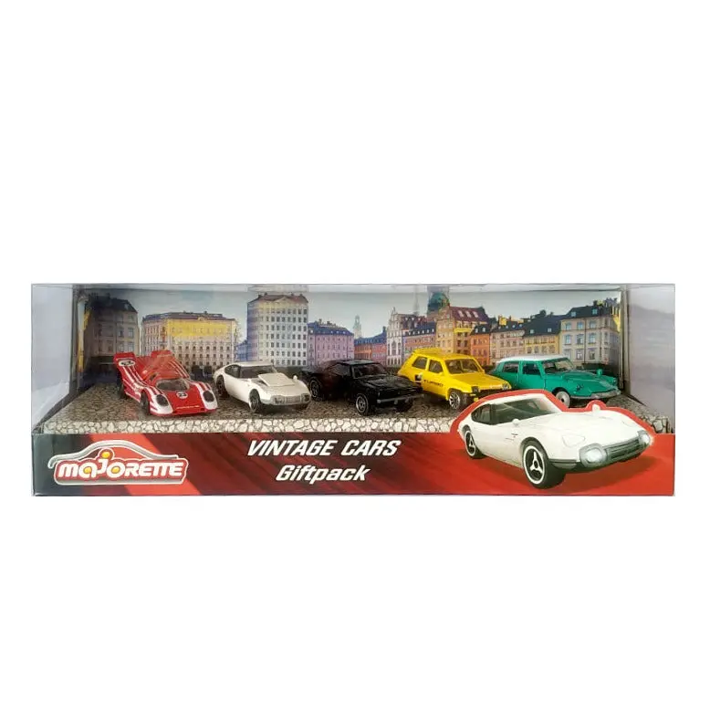 Majorette Vintage Edition 5 Car Gift Set For Kids Ages 3+ - Design & Models May Vary 1