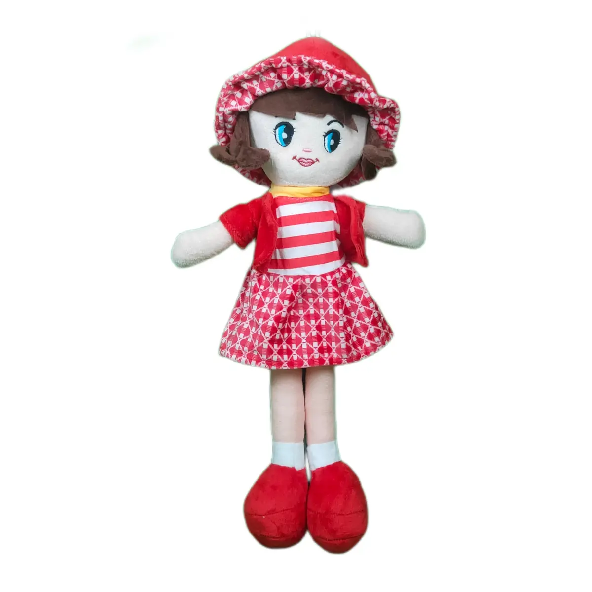 Play Hour Winky Rag Doll Plush Soft Toy Wearing Pink Dress For Ages 3 Years And Up, 40Cm 1