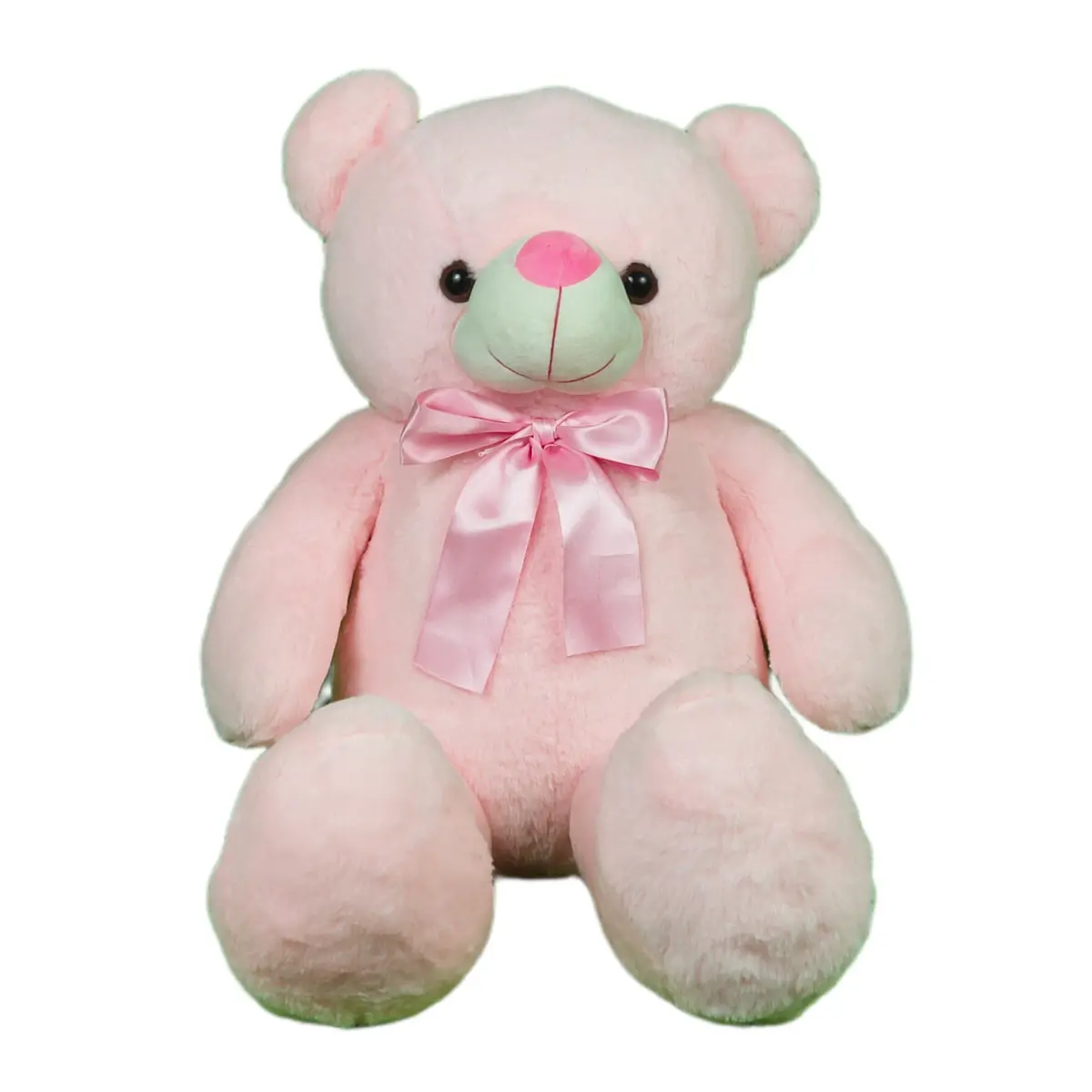 Play Hour Wolly The Teddy Bear Plush Soft Toy For Ages 3 Years And Up - Pink, 95Cm 1