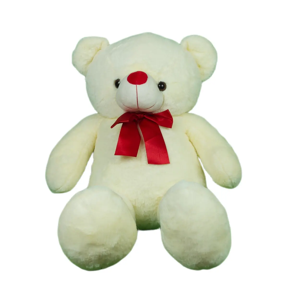 Play Hour Wolly The Teddy Bear Plush Soft Toy For Ages 3 Years And Up - White, 95Cm 1