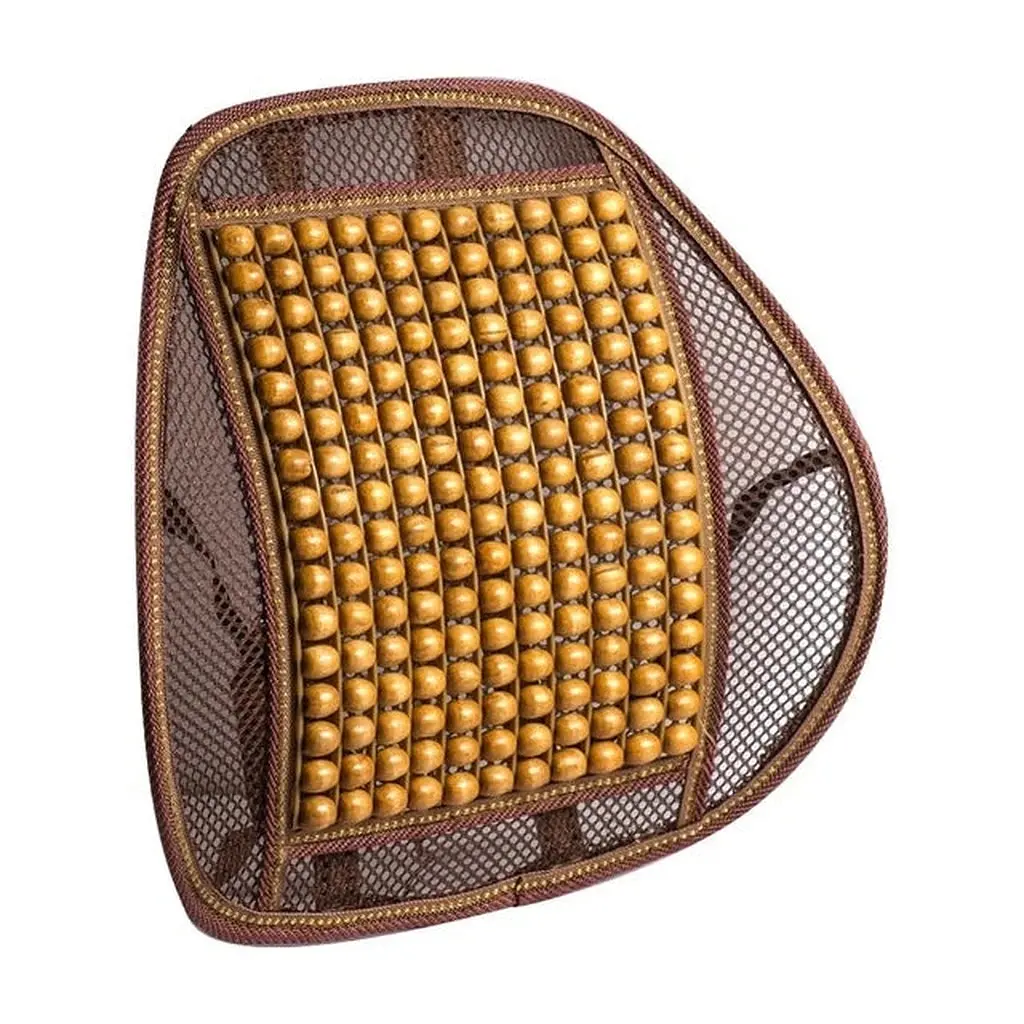 Wooden Beaded Back Support 1