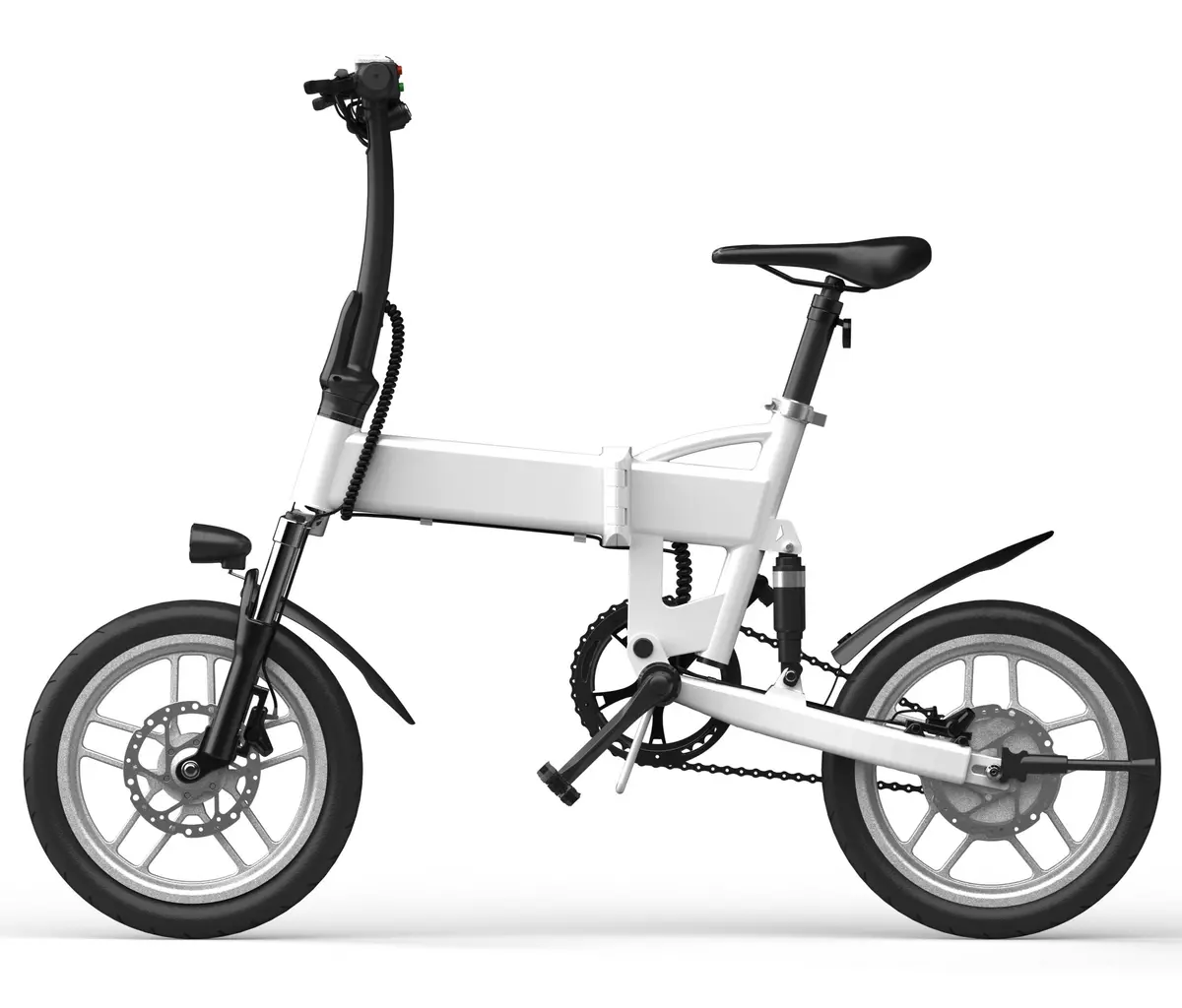 Glarewheel 16'' Folding Electric City Bike X3 White 1