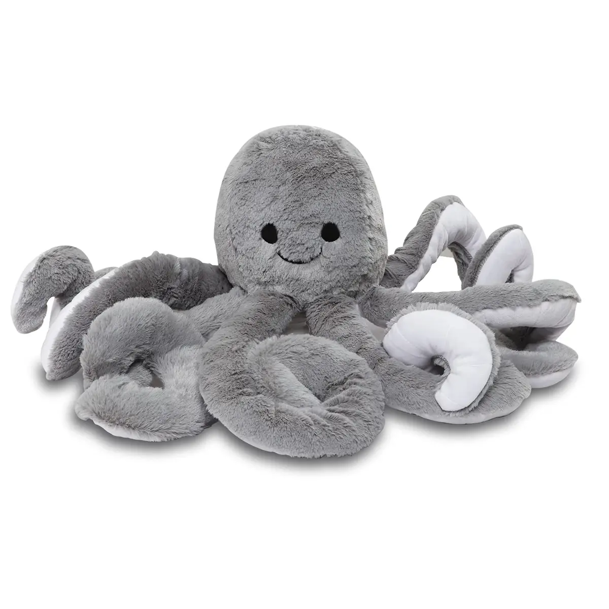 Play Hour Giant Realistic Stuffed Octopus Plush Soft Toy For Ages 3 Years And Up - Grey, 60Cm 1