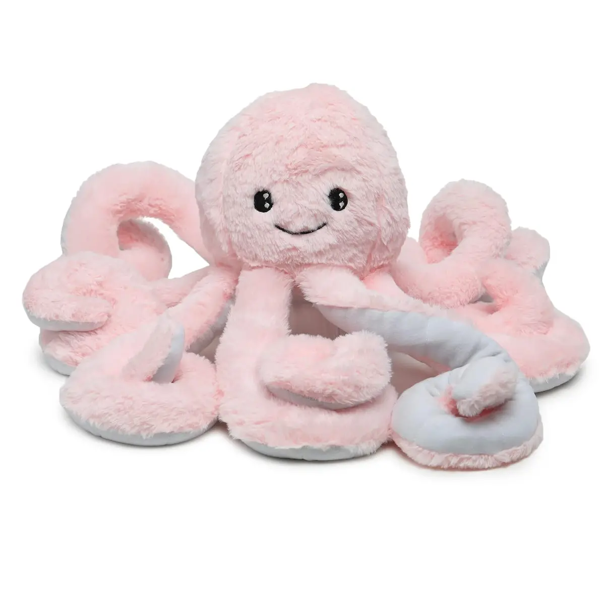 Play Hour Giant Realistic Stuffed Octopus Plush Soft Toy For Ages 3 Years And Up - Pink, 60Cm 1