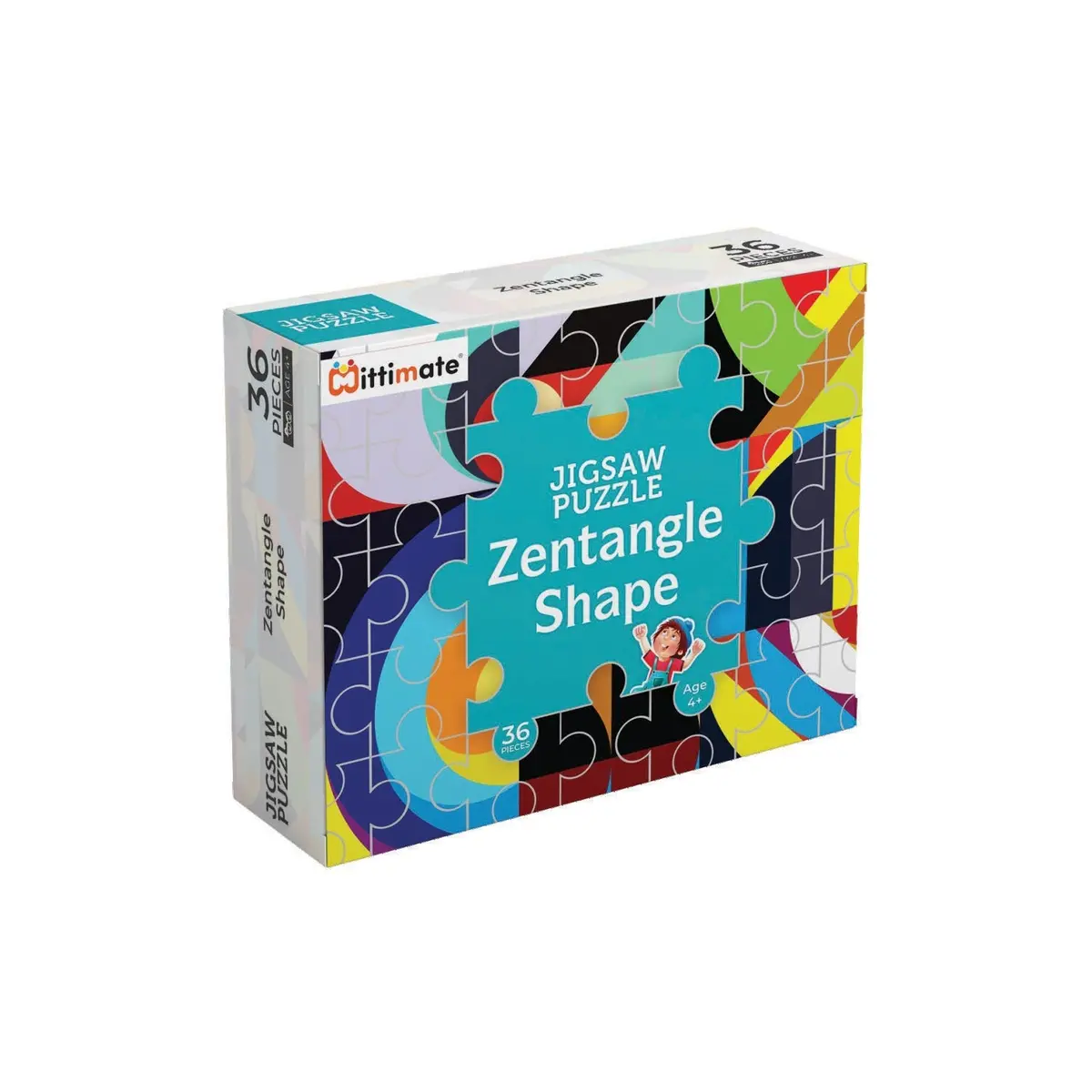Mittimate Zentangle Jigsaw Puzzle – 36-Piece Cardboard Puzzle For Kids (Ages 4-6) | Fun, Learning & Perfect Birthday Gift 1